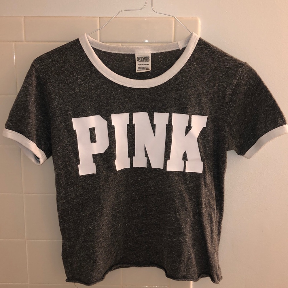 light grey PINK (brand) t-shirt